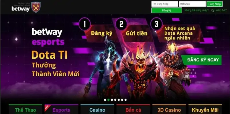 khuyến mãi Betway